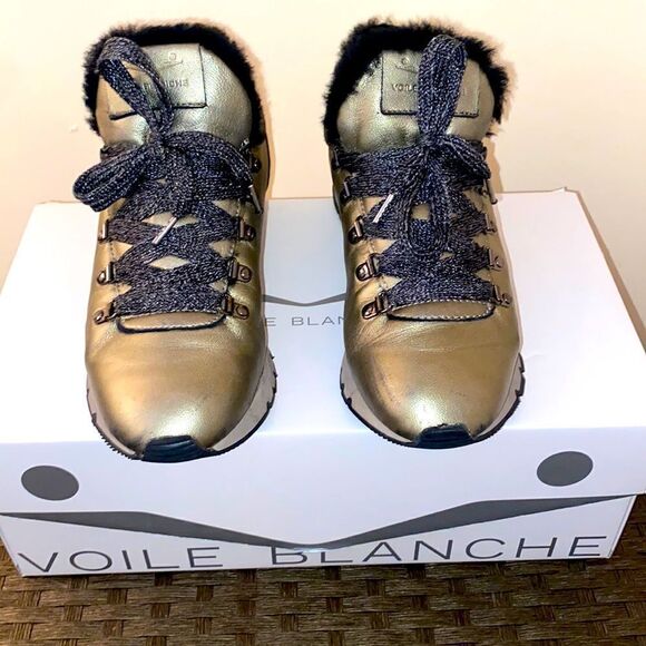 Voile Blanche SZ 38 Joey Fur Sneakers - Picture 1 of 9